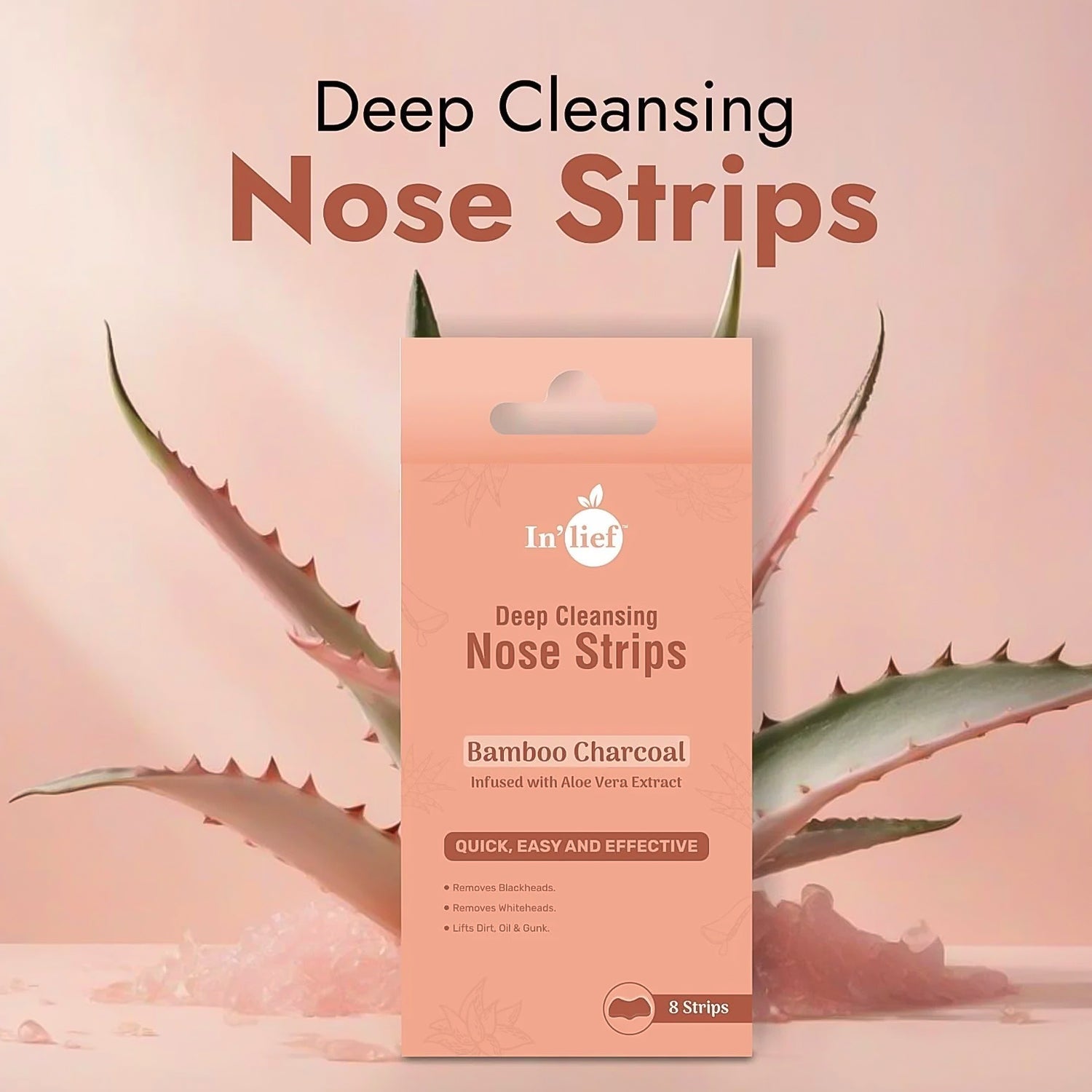 In’lief Bamboo Charcoal Pore Cleansing Nose Strips In’lief Bamboo Charcoal Pore Cleansing Nose Strips